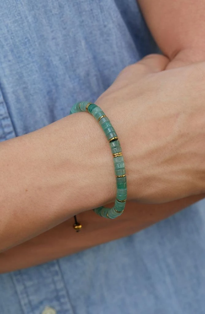 商品Savvy Cie Jewels|Jade Adjustable Slider Bracelet,价格¥225,第2张图片详细描述