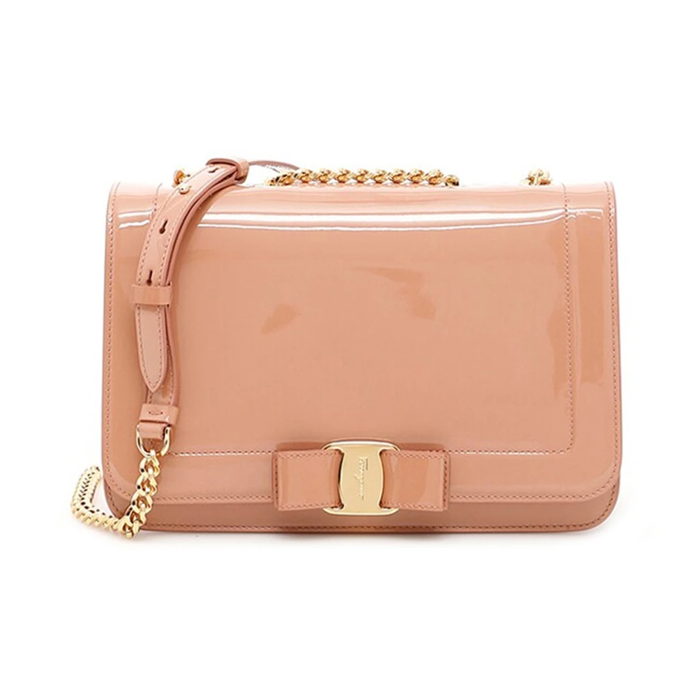 商品[国内直发] Salvatore Ferragamo|SALVATORE FERRAGAMO 浅棕色女士斜挎包 21-G878-687403,价格¥5454,第1张图片