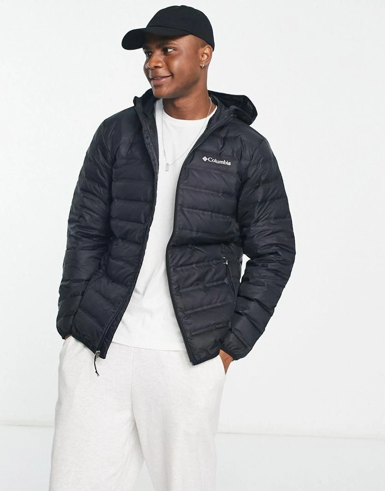 商品Columbia|Columbia Lake 22 hooded down jacket in black,价格¥668,第1张图片