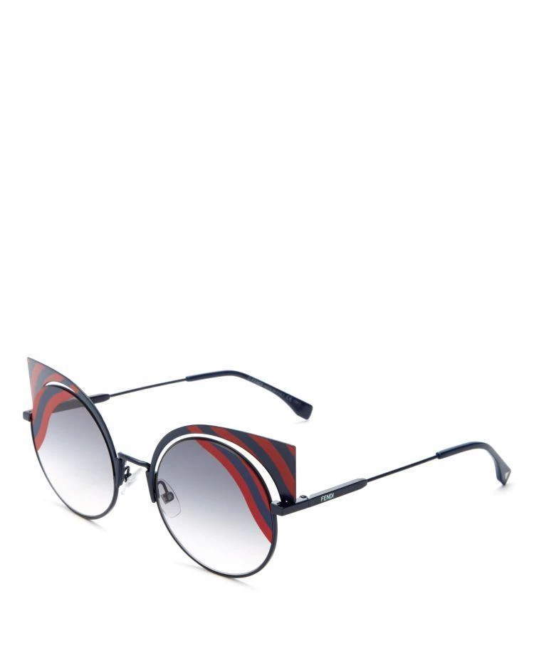 商品Fendi|Fendi Round Cat Eye Sunglasse墨镜,价格¥5196,第2张图片详细描述