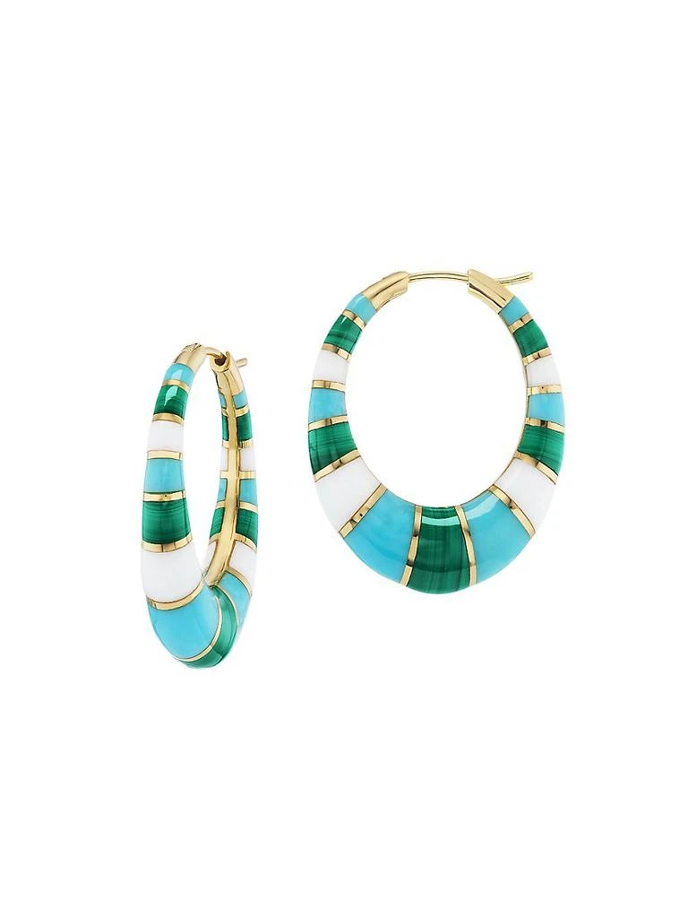商品Orly Marcel|18K Yellow Gold & Multi-Gemstone Hoop Earrings,价格¥36057,第1张图片