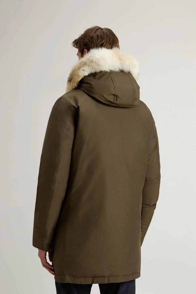 商品Woolrich|Arctic Parka in Ramar Cloth with Detachable Fur Trim - Men - Beige,价格¥5716,第3张图片详细描述