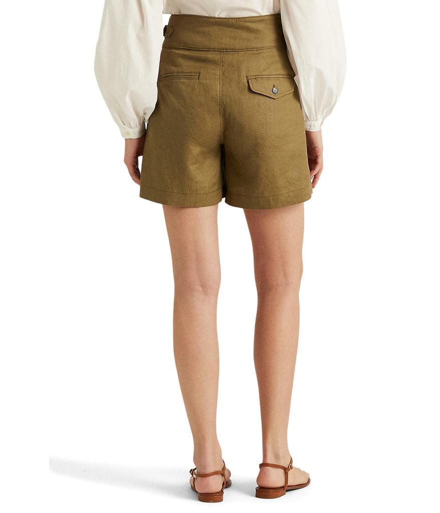 商品Ralph Lauren|Pleated Linen Shorts,价格¥552,第4张图片详细描述