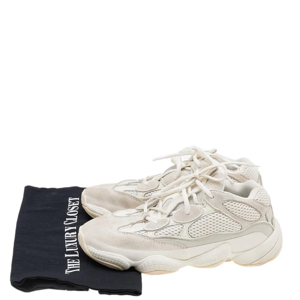 Yeezy x adidas White Mesh And Suede 500 Bone Sneakers Size 39 1/3 商品