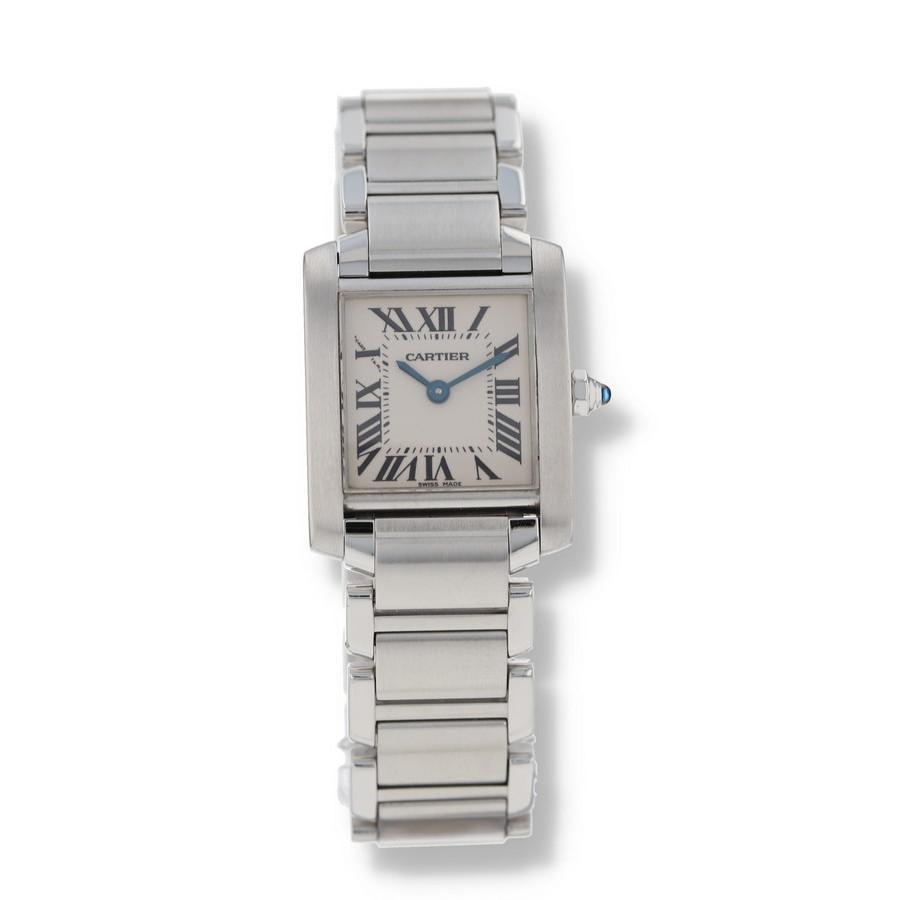 商品[二手商品] Cartier|Pre-owned Cartier Tank Francaise Quartz White Dial Ladies Watch 2384,价格¥16862,第1张图片
