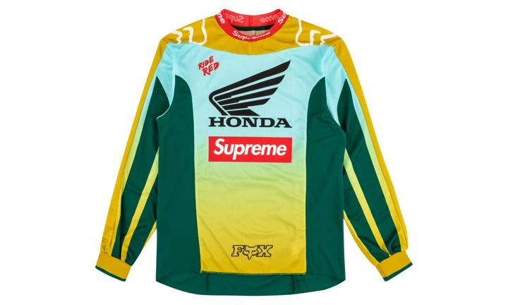 商品Supreme|Supreme Honda Fox Racing Moto Jersey T,价格¥1719,第1张图片