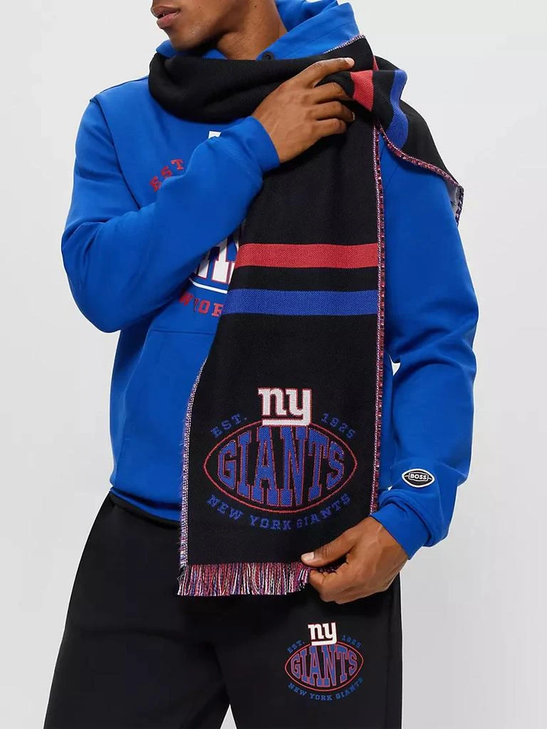 商品Hugo Boss|BOSS x NFL Logo Scarf with New York Giants,价格¥1110,第2张图片详细描述