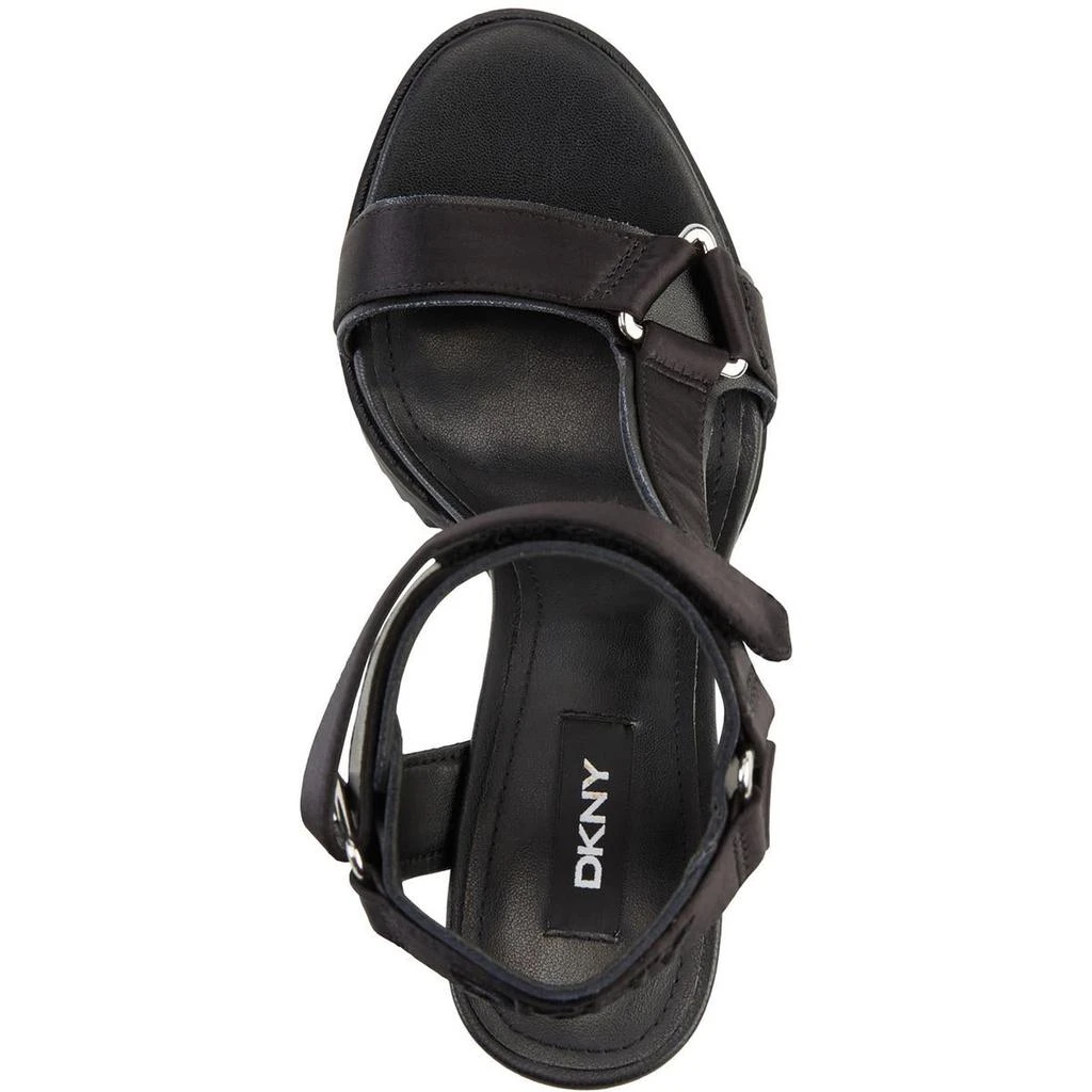 商品DKNY|DKNY Womens Bayli Satin Stiletto T-Strap Sandals,价格¥458,第3张图片详细描述