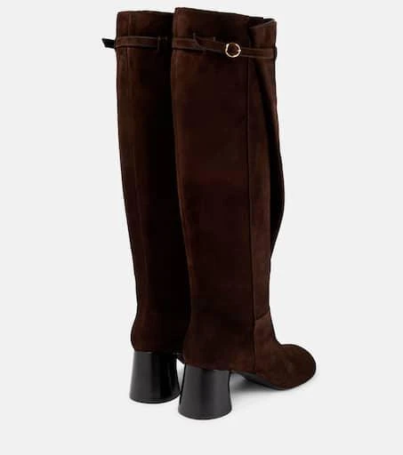 商品Khaite|Admiral suede knee-high boots,价格¥10175,第3张图片详细描述