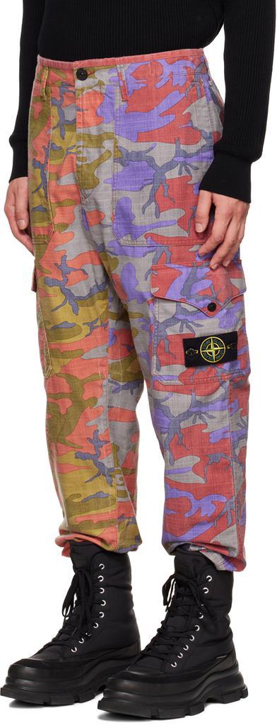 商品Stone Island|Multicolor Printed Cargo Pants,价格¥6204,第6张图片详细描述
