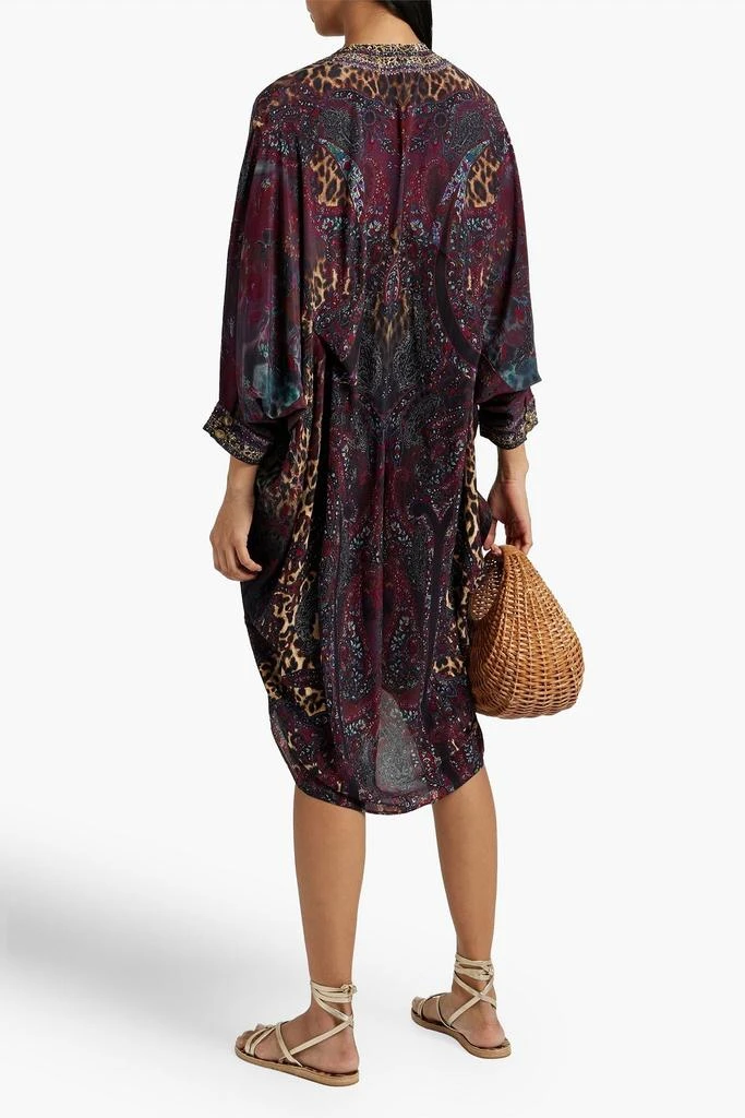 商品Camilla|Embellished printed silk crepe de chine dress,价格¥1054,第3张图片详细描述