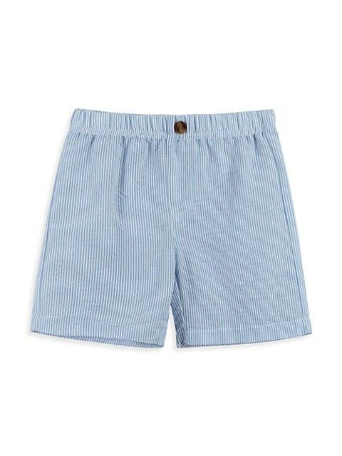 商品Andy & Evan|Baby Boy's 2-Piece Button-Up Shirt & Seersucker Shorts Set,价格¥218,第4张图片详细描述