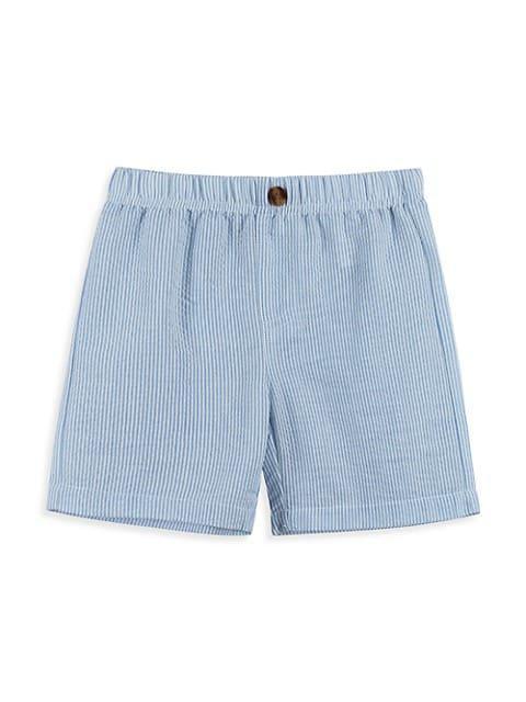 商品Andy & Evan|Baby Boy's 2-Piece Button-Up Shirt & Seersucker Shorts Set,价格¥188,第6张图片详细描述