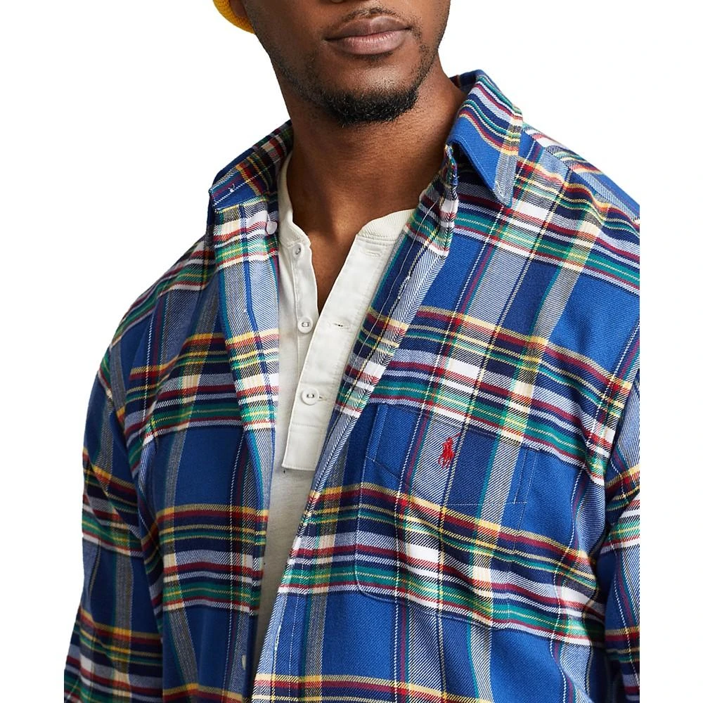 商品Ralph Lauren|Men's Big & Tall Plaid Performance Flannel Shirt,价格¥321,第3张图片详细描述