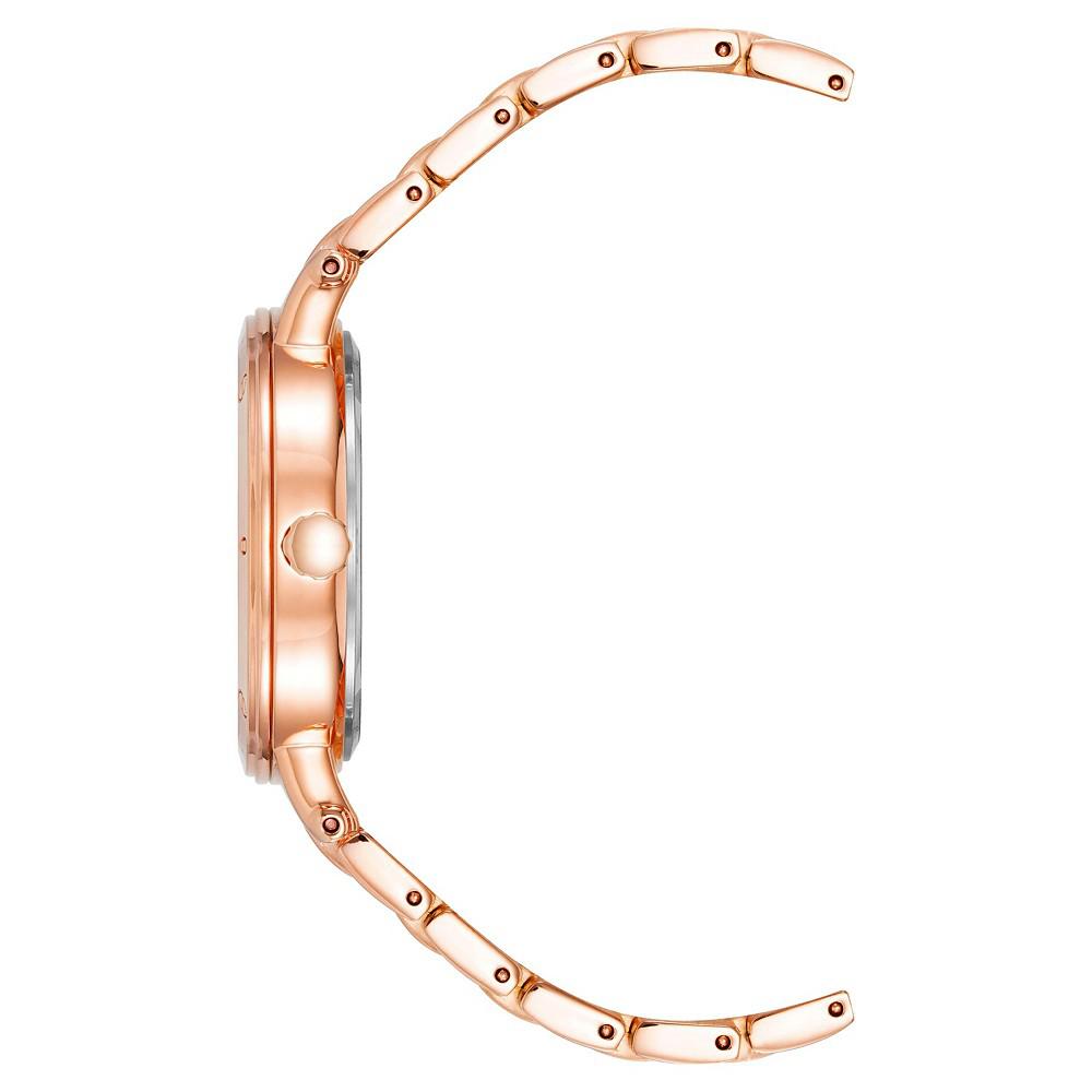 Women's Three-Hand Quartz Round Rose Gold-Tone Alloy Bracelet Watch, 36mm商品第2张图片规格展示