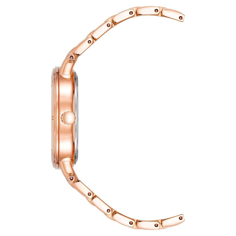 商品Anne Klein|Women's Three-Hand Quartz Round Rose Gold-Tone Alloy Bracelet Watch, 36mm,价格¥374,第4张图片详细描述