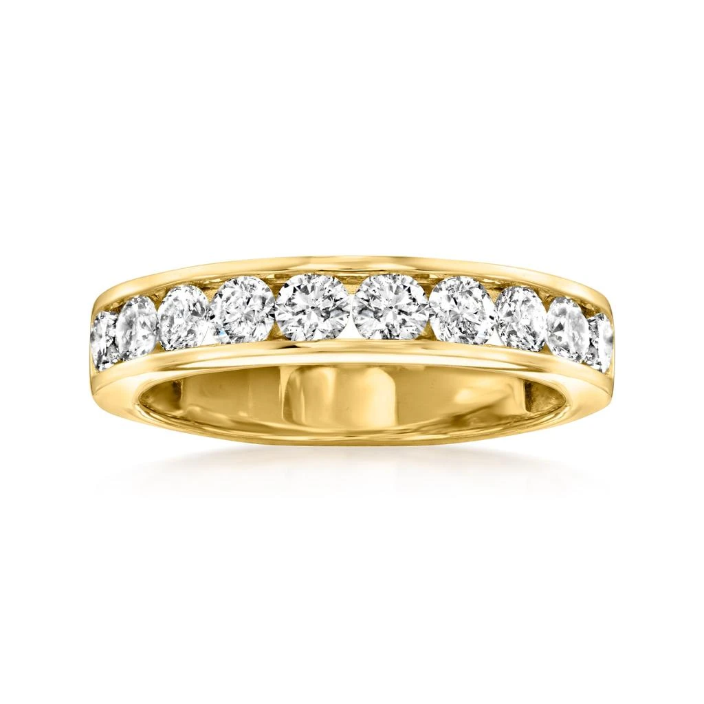 商品Ross-Simons|Channel-Set Diamond Wedding Band in 14kt Yellow Gold,价格¥16921,第1张图片