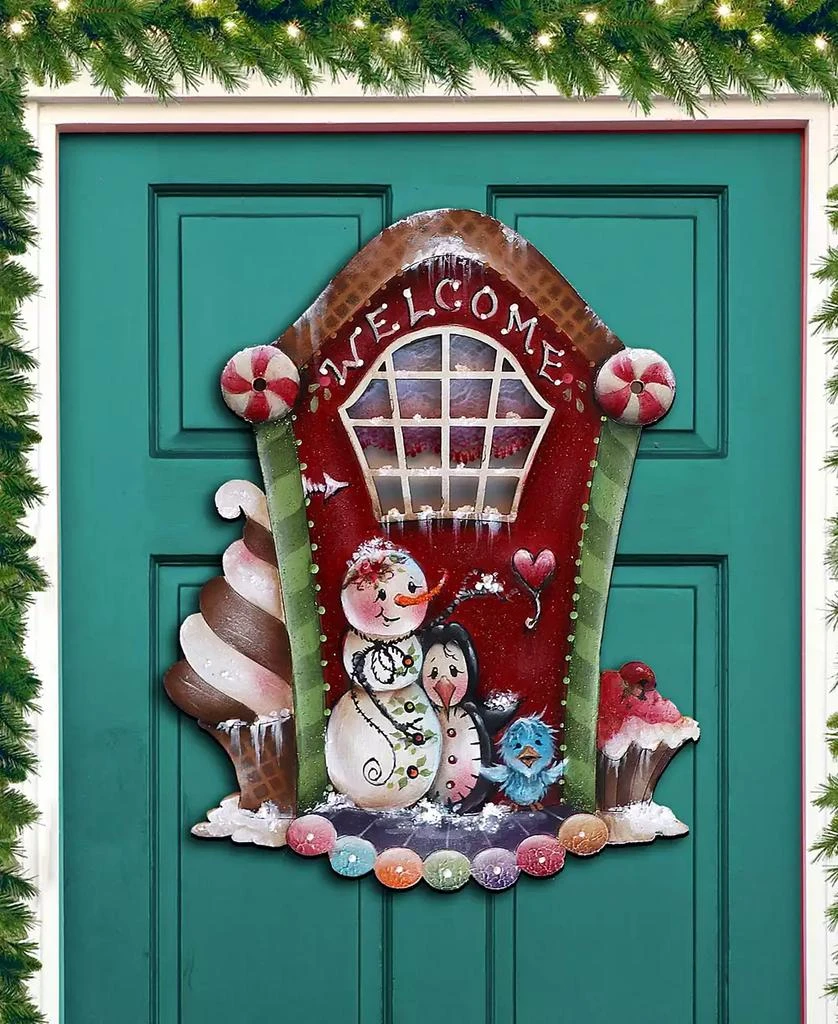 商品Designocracy|Season of Sweet Christmas Wooden Wall Decor Door Decor J. Mills-Price,价格¥1099,第3张图片详细描述