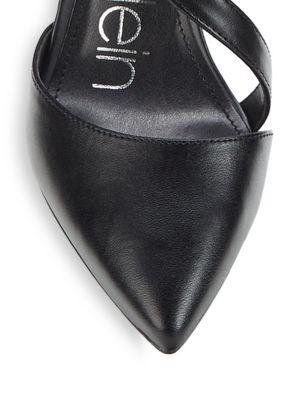 Greer Faux Leather Slingback Pumps商品第5张图片规格展示