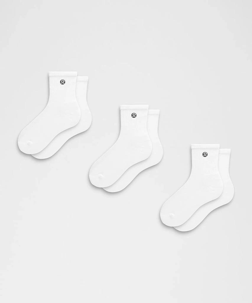 商品Lululemon|Unisex Daily Essential Quarter Socks *3 Pack,价格¥241,第4张图片详细描述