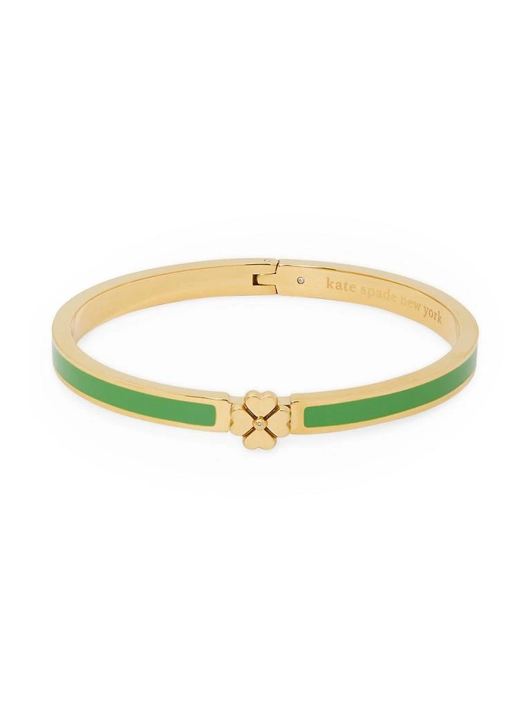 商品Kate Spade|Goldtone & Enamel Flower Bangle,价格¥347,第1张图片