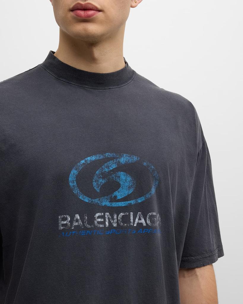 【Balenciaga】TSHIRT SURFER THIN JERSEY◆764235TPVM3 Balenciaga Men's Surfer Thin Jersey T-Shirt - T-Shirts