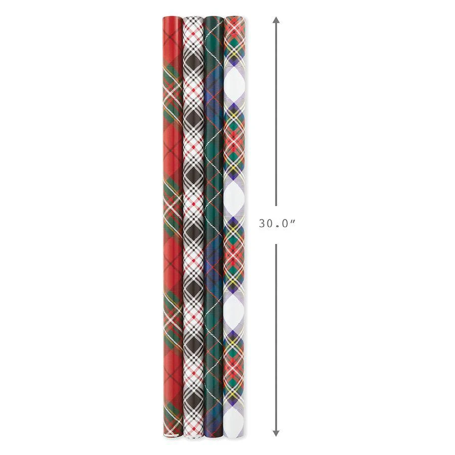 Christmas Wrapping Paper with Cut Lines, Plaid 商品