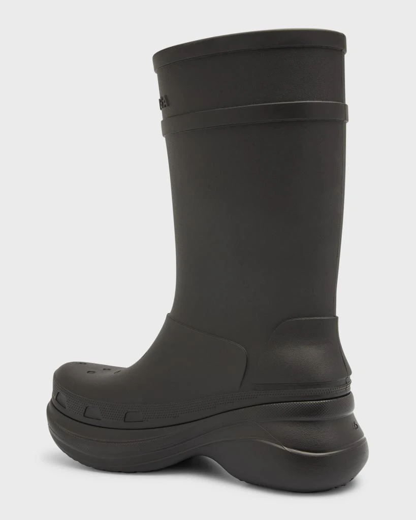 商品Balenciaga|x Crocs™ Men's Tonal Rubber Rain Boots,价格¥6925,第3张图片详细描述