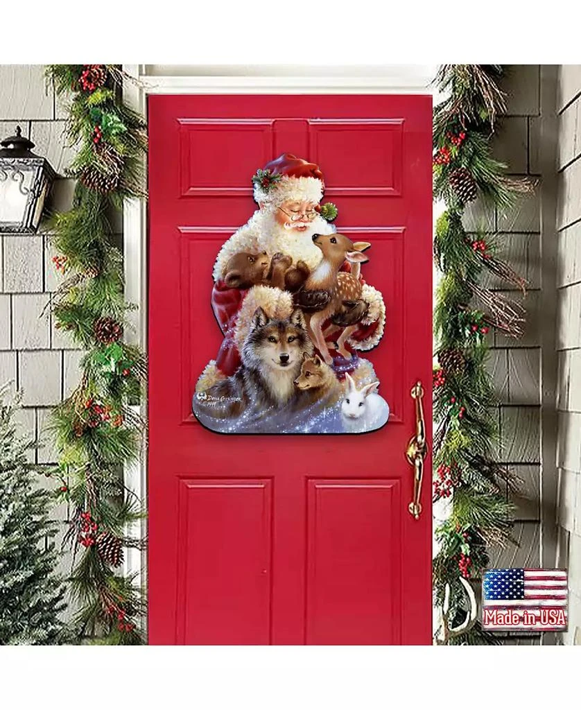 by Dona Gelsinger Santa Little Friends Wall and Door Hanger 商品