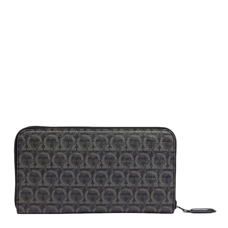 商品Salvatore Ferragamo|Salvatore Ferragamo 菲拉格慕 男士黑灰色印花钱包 66-A498-716516,价格¥3220,第1张图片