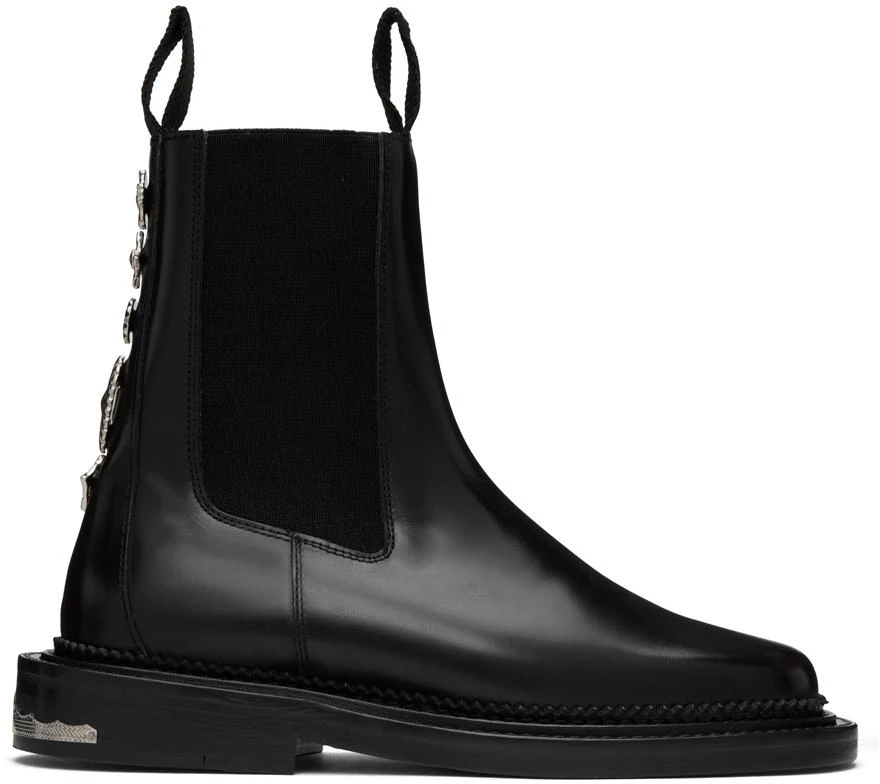 商品Toga Pulla|SSENSE Exclusive Black Hardware Boots,价格¥2261,第1张图片