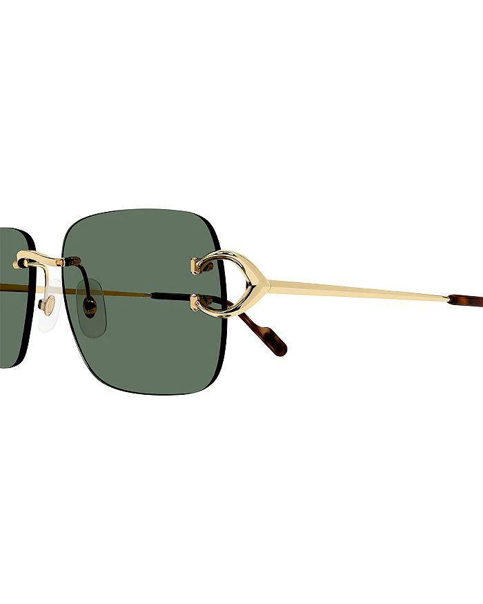 商品Cartier|Signature C 24K Gold Plated Rimless Sunglasses,价格¥9344,第3张图片详细描述