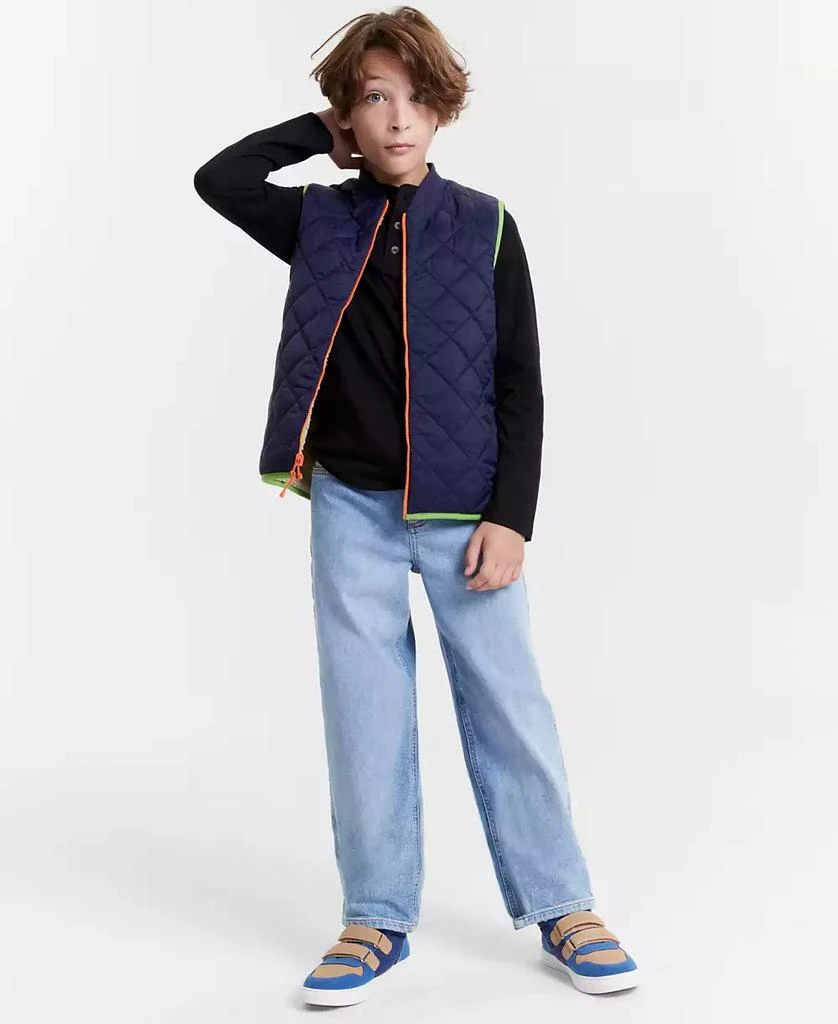 Little & Big Boys Reversible Faux-Sherpa Vest, Created for Macy's 商品