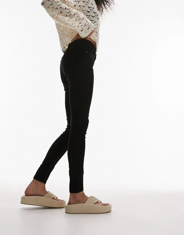 商品Topshop|Topshop Leigh jeans in black,价格¥277,第2张图片详细描述