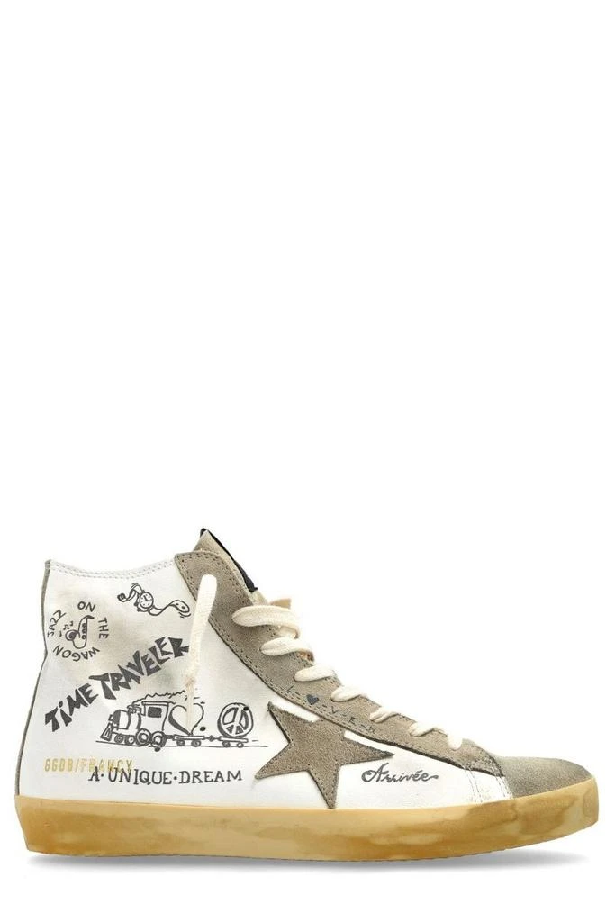 商品Golden Goose|Golden Goose Deluxe Brand Francy Journey-Printed Lace-Up Sneakers,价格¥3460,第1张图片