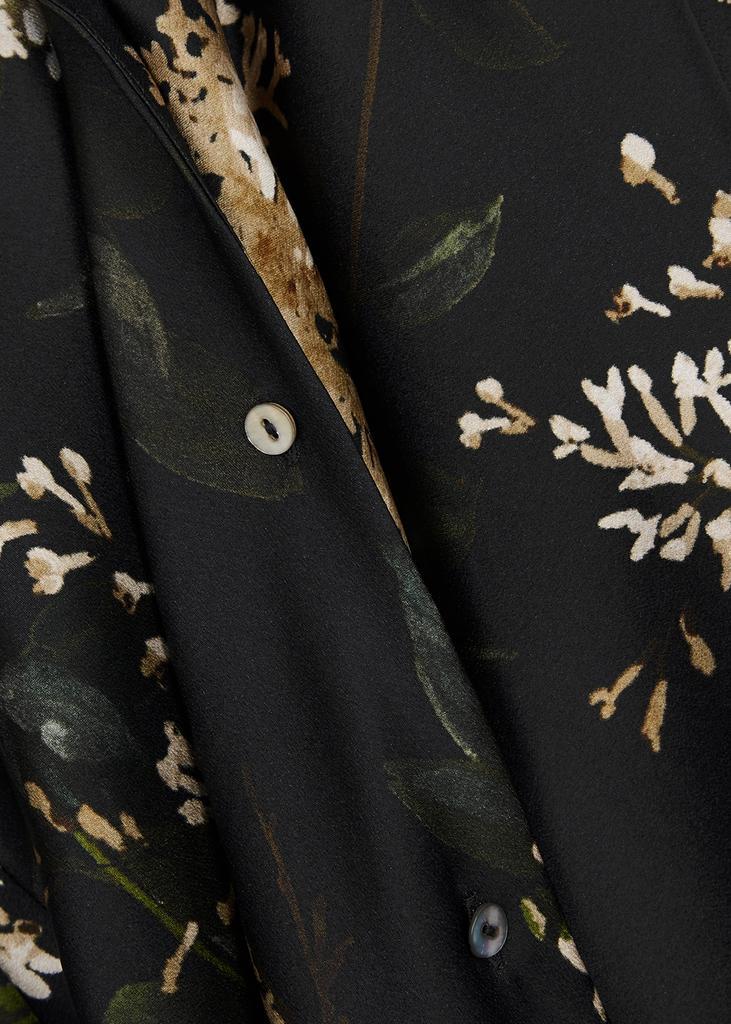商品Vince|Floral-print silk-satin shirt,价格¥3217,第7张图片详细描述