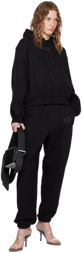 商品Alexander Wang|黑色 Bonded Puff Logo 连帽衫,价格¥3480,第4张图片详细描述