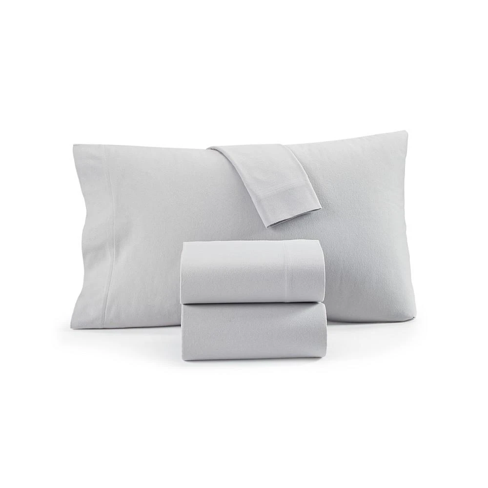 商品Charter Club|Solid Flannel Cotton 4-Pc. Sheet Set, Full, Created for Macy's,价格¥744,第1张图片详细描述