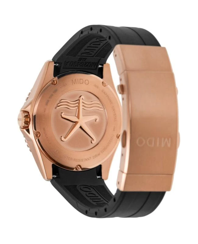 商品MIDO|Mido Ocean Star 200 Black Dial Rubber Strap Men's Watch M026.430.37.051.00,价格¥6329,第4张图片详细描述