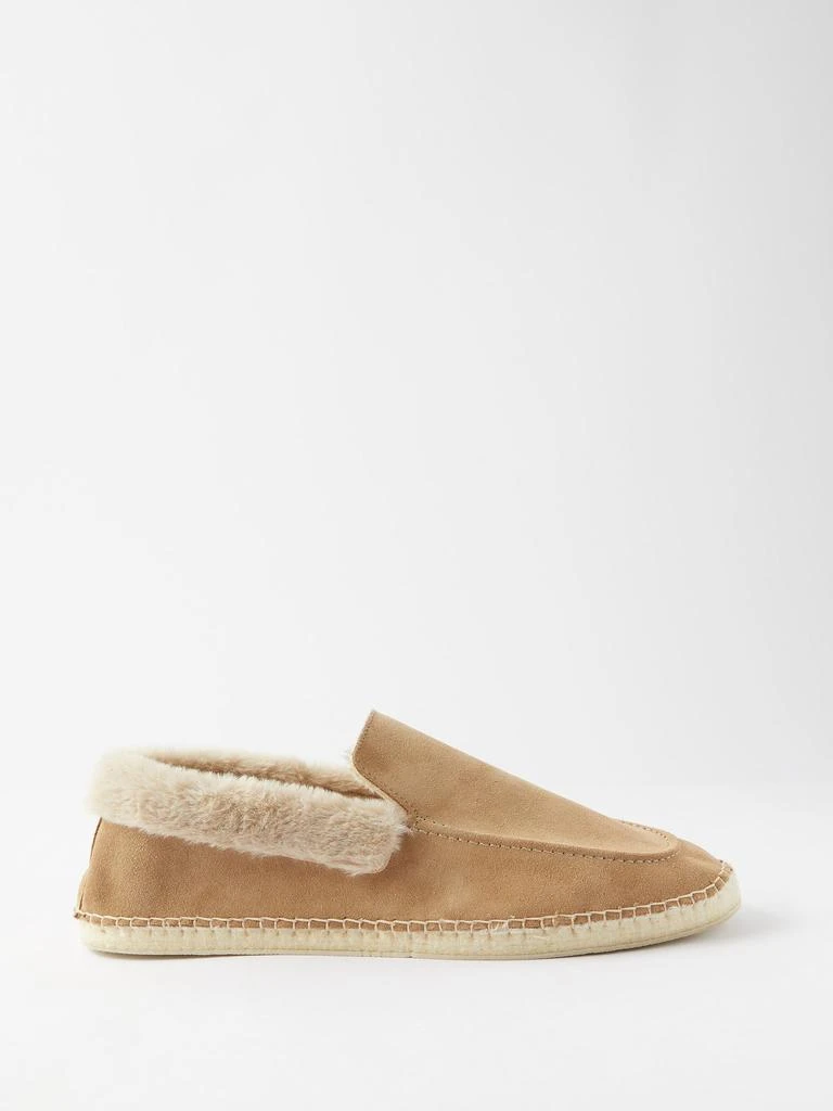 商品MANEBÍ|Faux fur-lined suede espadrille loafers,价格¥382,第1张图片