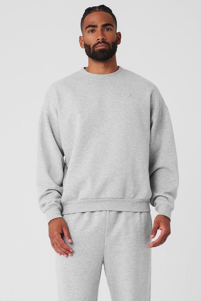 新品 alo Accolade Crew Neck Pullover L Accolade Crew Neck Pullover - Light Provence Blue | ALO