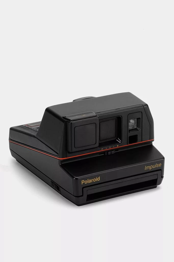 商品Polaroid|Vintage Polaroid Black Impulse 600 Instant Camera Refurbished by Retrospekt,价格¥1099,第2张图片详细描述