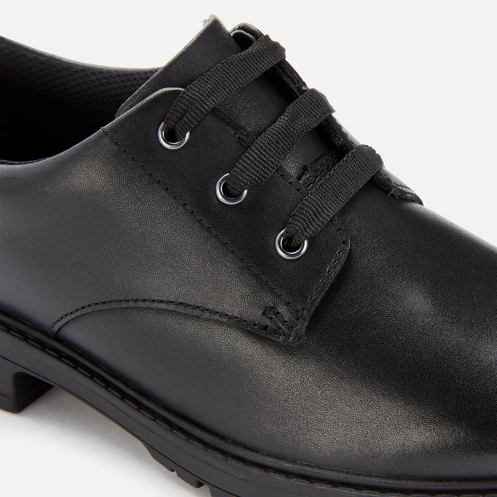 Clarks Dempster Lace Youth School Shoes - Black Leather商品第4张图片规格展示