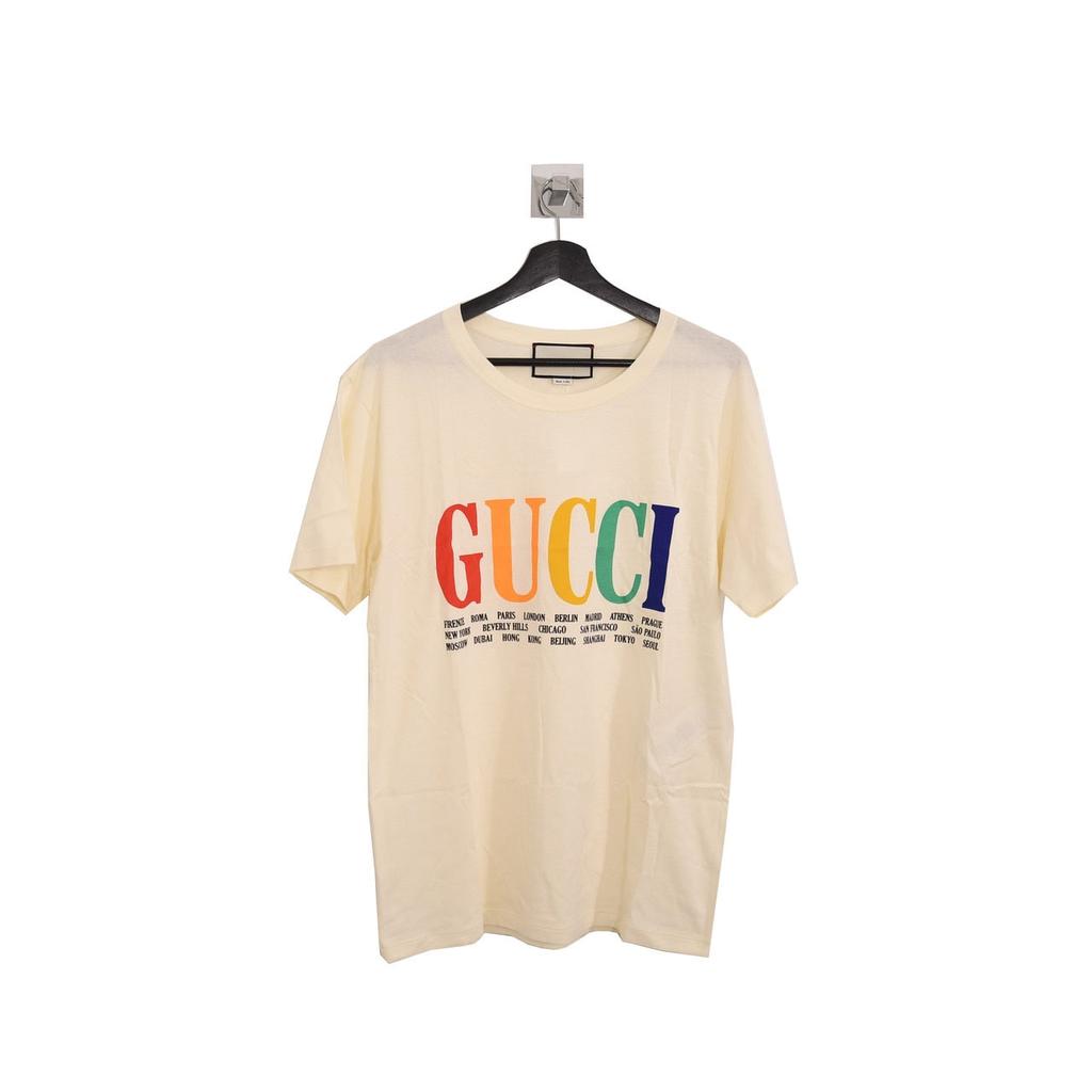 Gucci Rainbow Cities Print T Shirt商品第1张图片规格展示