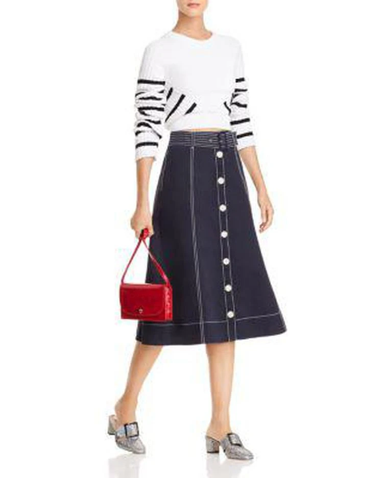 商品Alexander Wang|Striped Crop Sweater,价格¥1224,第2张图片详细描述