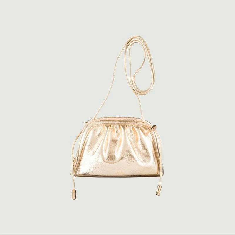 商品A.P.C.|Ninon metallic leather-effect purse bag Gold APC PARIS,价格¥1372,第1张图片