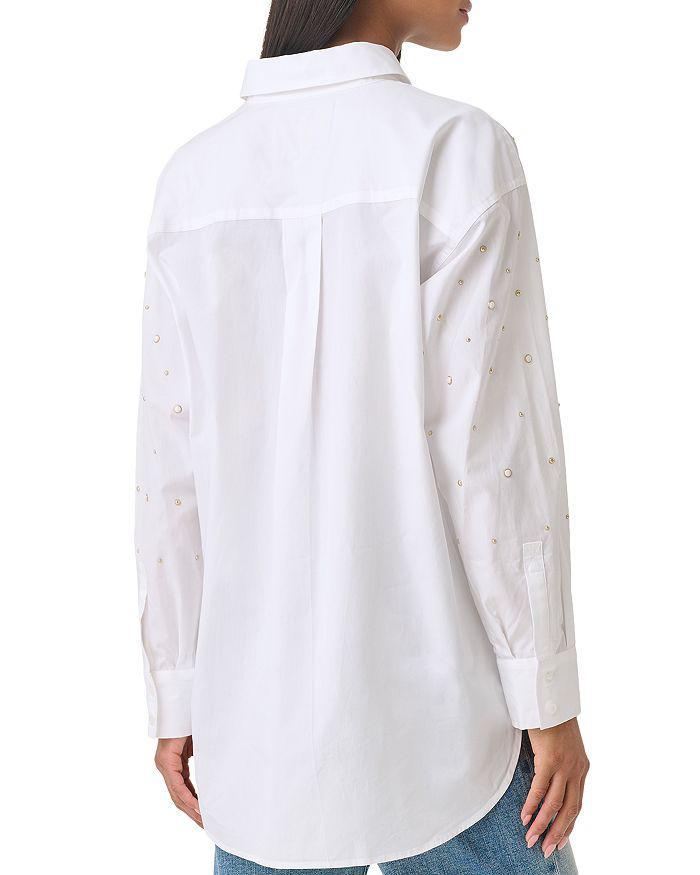 商品Karl Lagerfeld Paris|Embellished Cotton Shirt,价格¥575,第2张图片详细描述