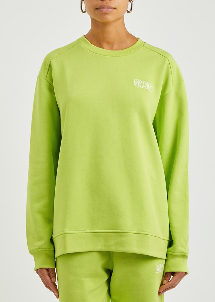 Software neon green cotton-blend sweatshirt商品第2张图片规格展示