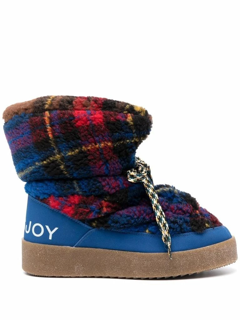 商品Khrisjoy|KHRISJOY padded check-print boots,价格¥1386,第1张图片