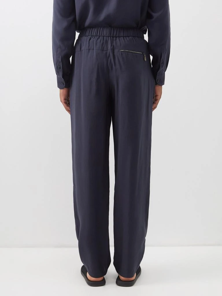 商品Giorgio Armani|Zip-pocket lyocell-blend poplin trousers,价格¥3794,第5张图片详细描述